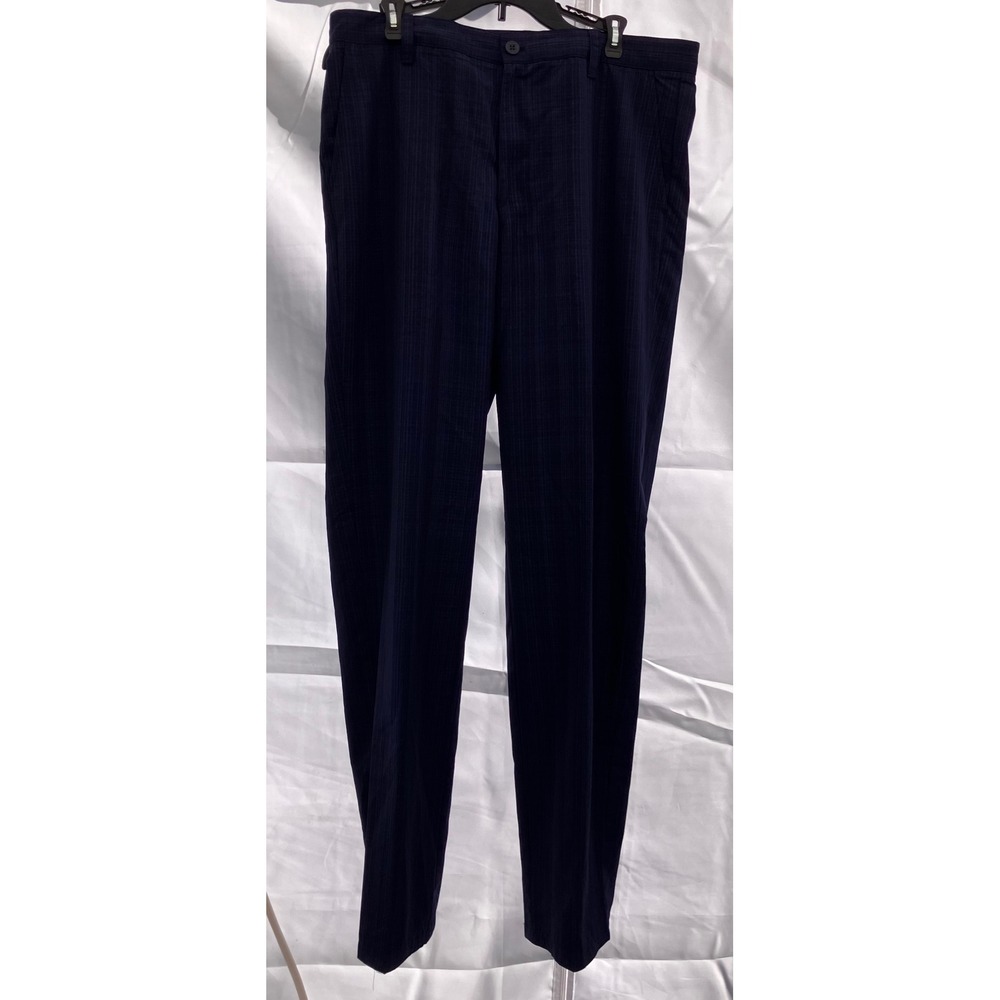 IZOD Golf Pants Mens 34x34 Navy Blue Crosshatch Performance Trousers